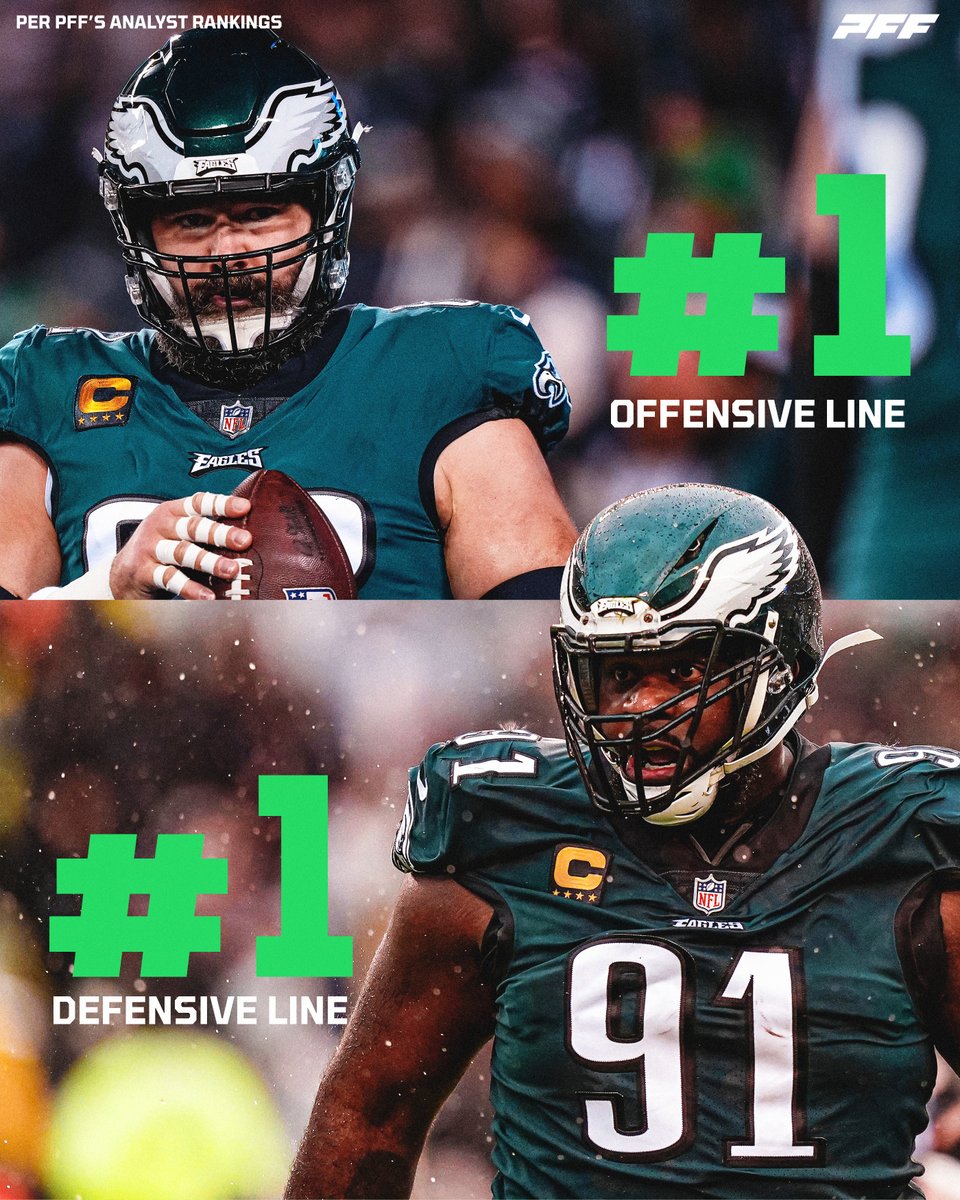 The Eagles own the trenches 😤