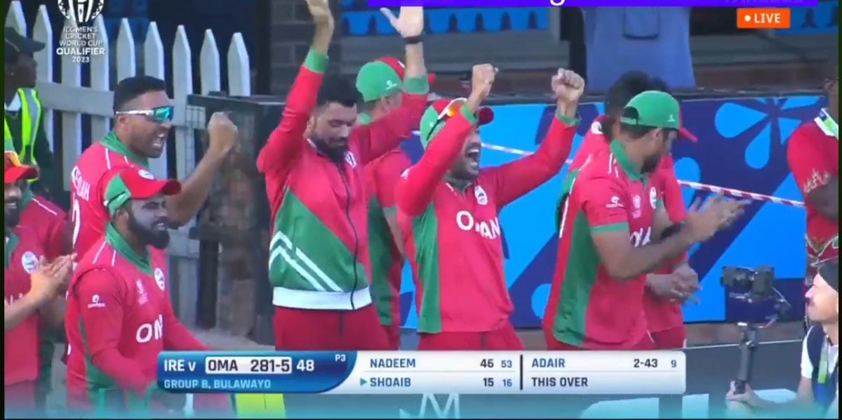 Oman 🇴🇲 defeat Ireland in the World Cup 2023 Qualifiers ✌️

#WCQualifiers #ICC #OmanCricket #WC23 #cricketnews #cricket