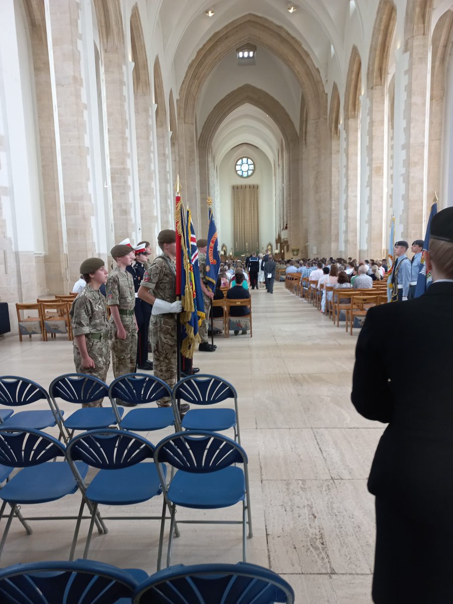 On Sunday 18th June 2023 300 cadets from contingents from across Surrey attended a service at Guildford Cathedral to support the work of the Surrey Joint Service Charities and raise awareness of the beginning of Armed Forces Week. 
#armycadets #armycadetsuk #youth #mtp #serfca