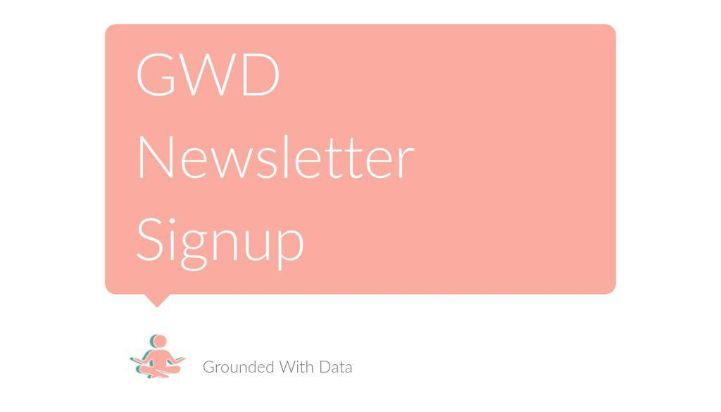 See what 'The Approachable Data Folks' at Grounded With Data have been up to.  Sign up now!

CLICK HERE! -->  GWD Newsletter Signup
▸ lttr.ai/7IdH

#MarketResearch #growyourbusiness #GrowYourBusiness #newsletter #news #data #StayUpToDate #DataAnalysis #datascientist