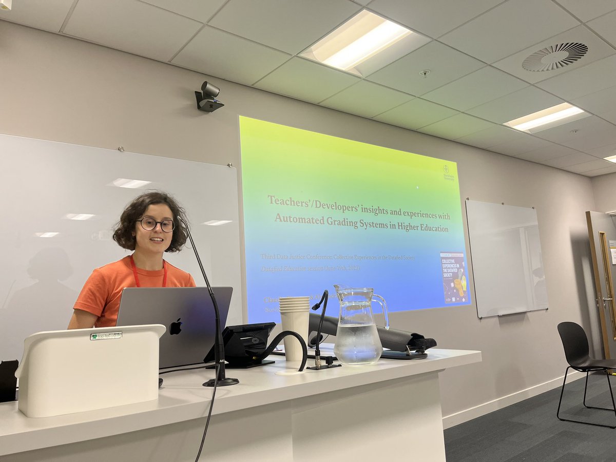 What values shape the adoption of #automated grading systems in higher education settings? Claudia Figueras explores notions of algorithmic #fairness in the teaching and learning domain #DataJustice2023