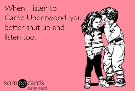 And that’s a fact @carrieunderwood