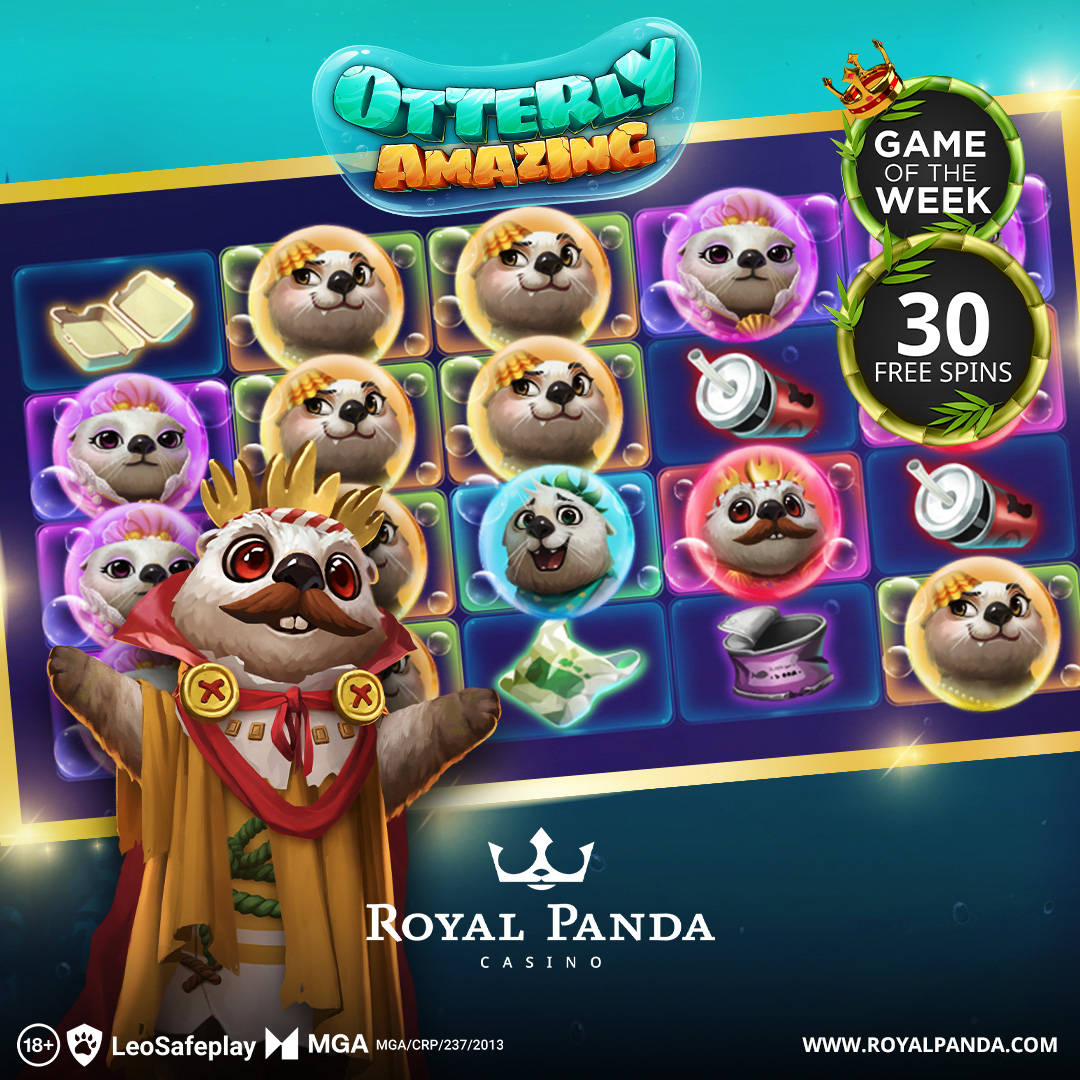 rpcasino's tweet image. 🐼#FreeSpins - Simply like this post &amp;amp; comment with your username for a chance to win 30 Free Spins! 🌀 

🎮Game: Otterly Amazing
🕹️Provider: Blue Guru Games

📲 #PlayNow - roypan.co/3Egq3fH

#RoyalPandaCasino #RoyalPanda