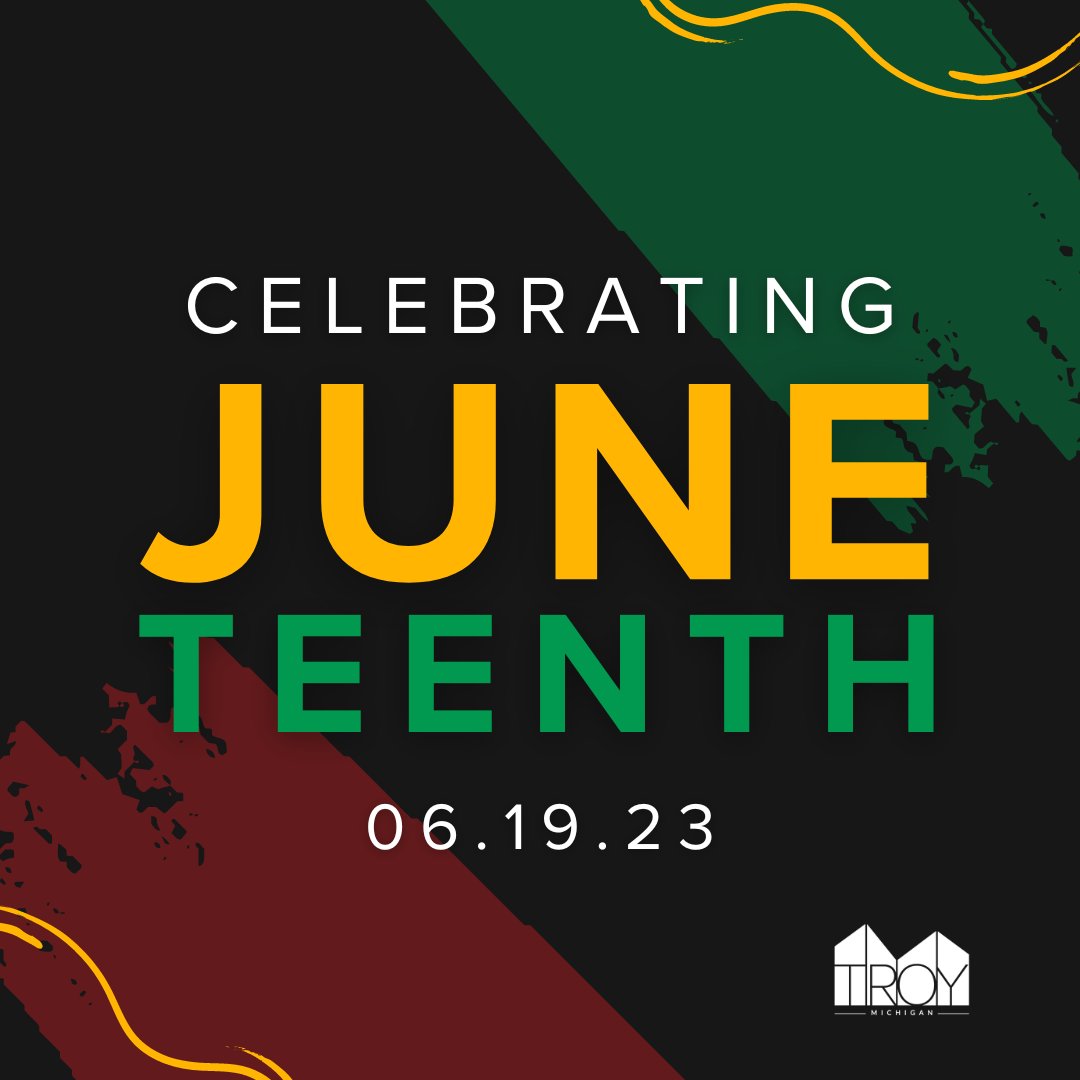 We are celebrating #Juneteenth2023 today in the City of Troy.