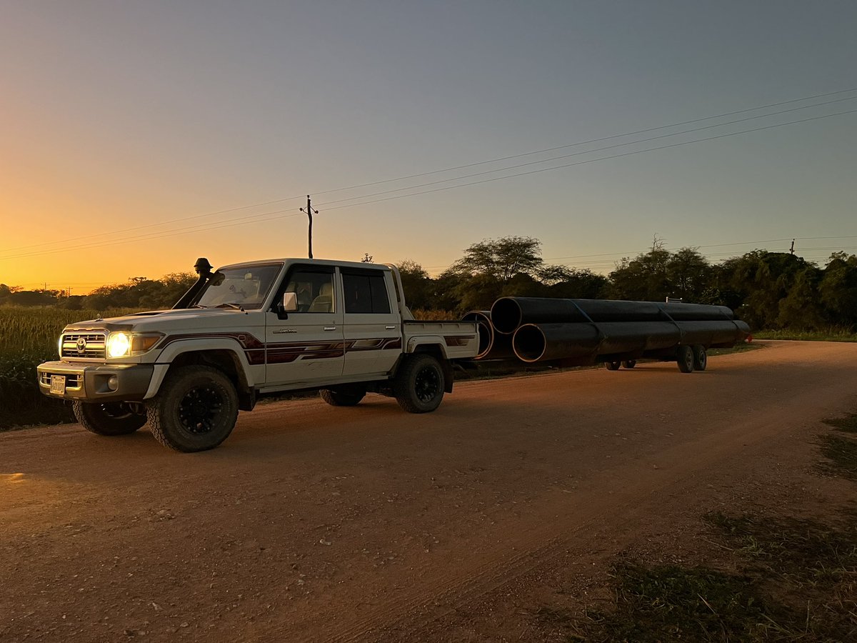 Early start today. Building roads to some new ground. #Bolivia #agro #Toyota #landcruiser