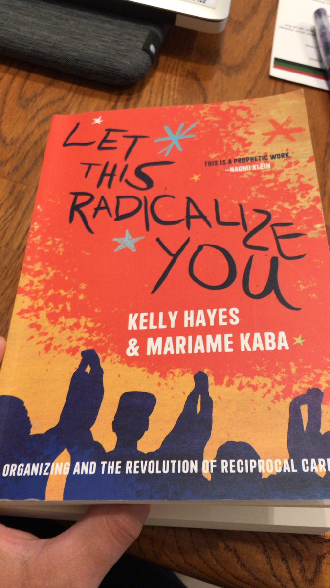 tmalkaa's tweet photo. Summer reading: “We do not need heroes. We need people who are committed to one another’s survival, who are willing to act on the basis of that commitment.” 
- Let This Radicalize You, Kelly Hayes &amp; Mariame Kaba https://t.co/uf9gKqdFGQ