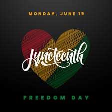 Happy #Juneteenth. Celebrate the day of #freedom.