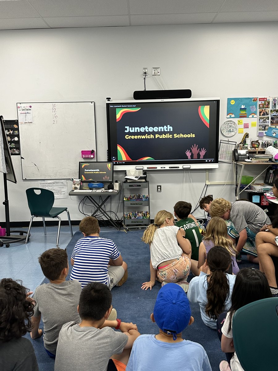 NMS is celebrating Juneteenth with activities to learn about the importance of this date! <a href="/DrJones_GPS/">Dr. Toni Jones</a> <a href="/MJDAmico_GPS/">Marc J. D'Amico</a> <a href="/NMSCTAP/">North Mianus School</a> <a href="/northmianuspta/">North Mianus School PTA</a>