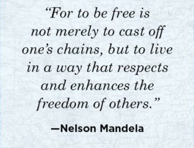 May you enjoy today and understand the importance of celebrating Juneteenth.