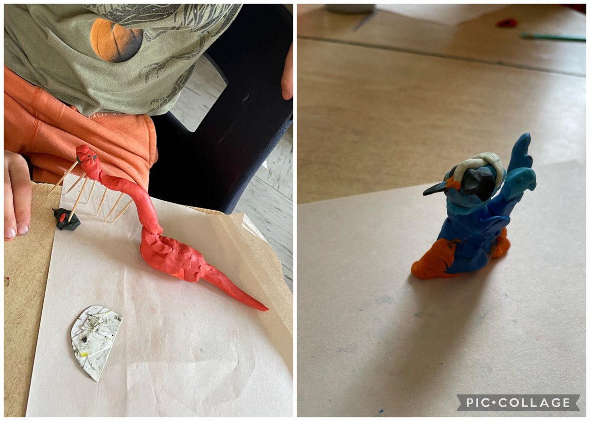 211Calderone's tweet photo. We are using plasticine to create a model of our animals for our research projects. We love working with plasticine! https://t.co/Jl3GMh9nIh