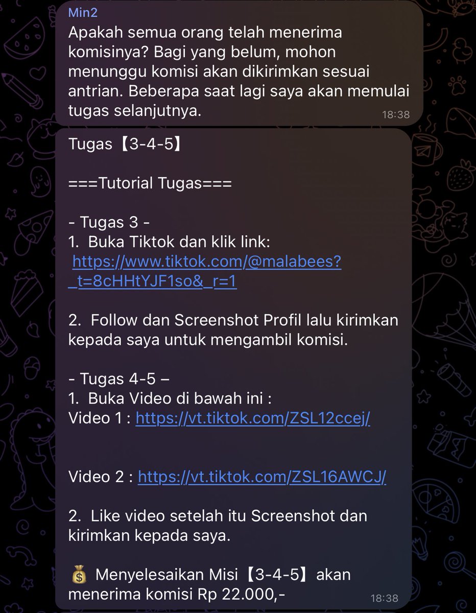 anurzaa_'s tweet photo. Gabut klik di tiktok kmaren dan tbtb masuk grup gini, liat orang ngoment pada masuk uangnya yaudah akucobain aja dulu karena tugasnya cuma follow sama like tiktok doang dan diarahin gitu, lumayan 1day ini dapet 50k🤣 lanjut besokk🤪 https://t.co/XnMIaYtGDe