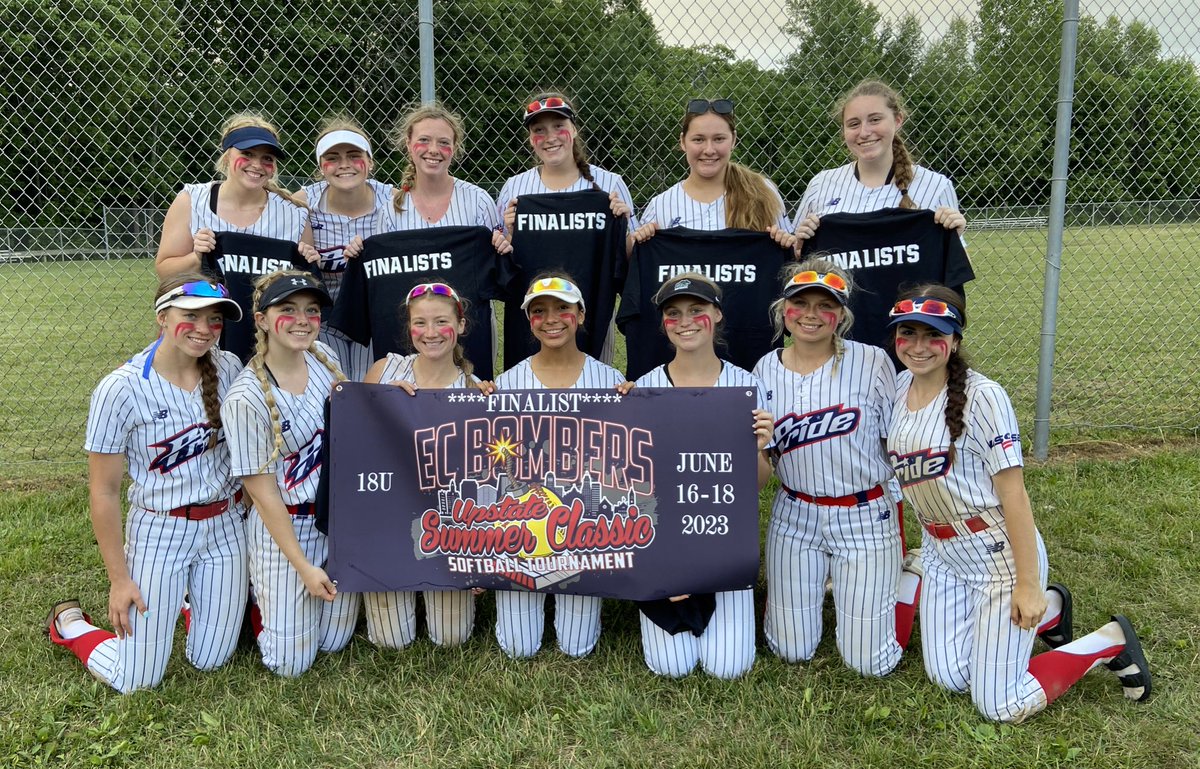 AdirondackPride's tweet photo. Congrats to our 18u for their runner up finish at the EC Bombers Summer Rumble. 
Great start to the summer.
Graduation next weekend for some of our girls! 👩‍🎓 https://t.co/MKjIc5rB9G