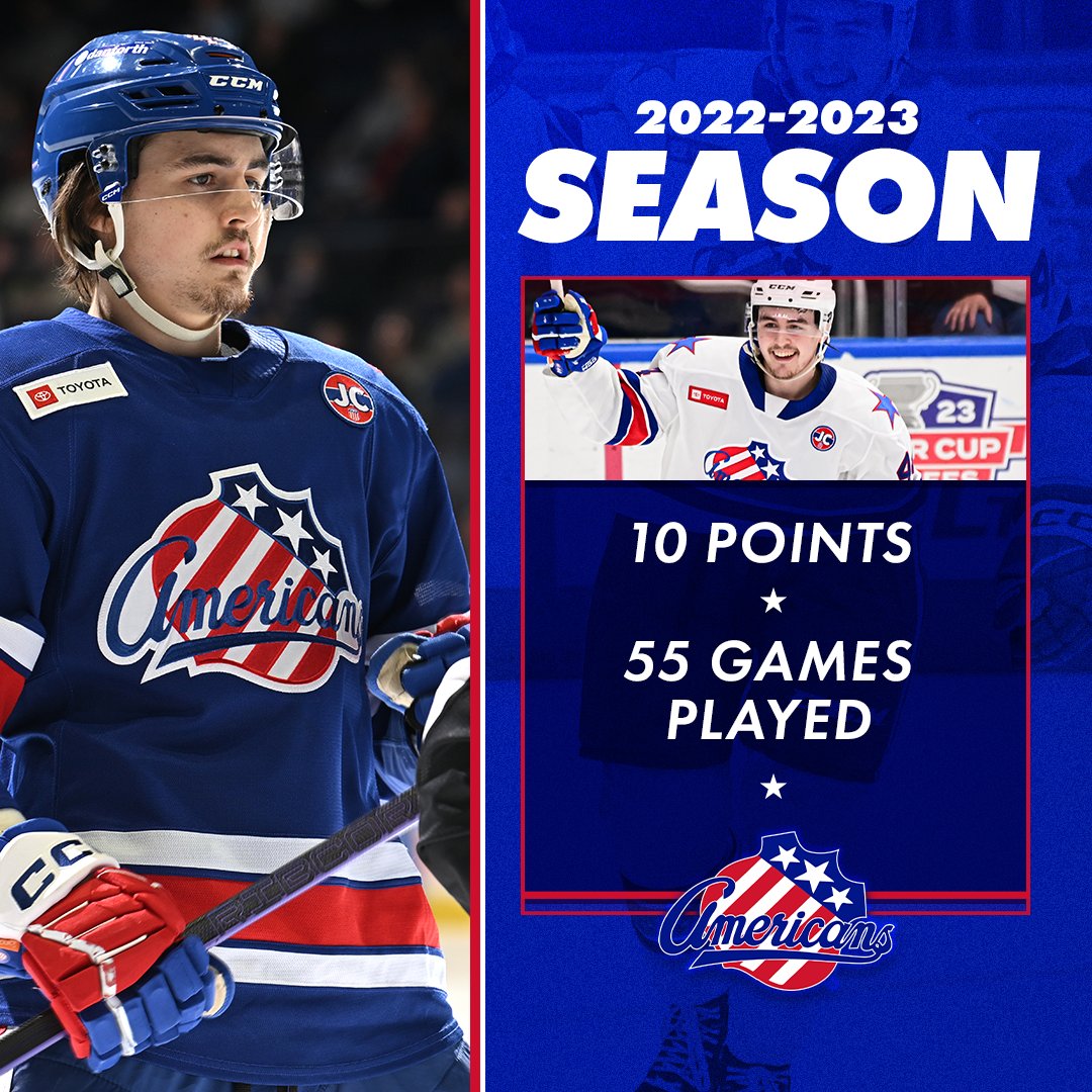 AmerksHockey's tweet photo. It was an impressive rookie season for Tyson Kozak...

Though he was quiet, he made a loud impact.