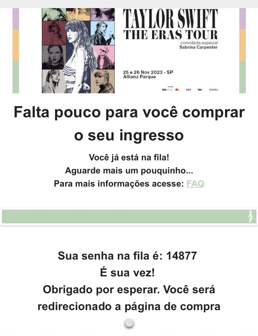 Helo_ramoss's tweet photo. Como é possível ficar numa boa posição, e quando finalmente consegue adicionar no carinho a T4F apenas me retira da fila #TheErasTour https://t.co/eGbzsELn4Y