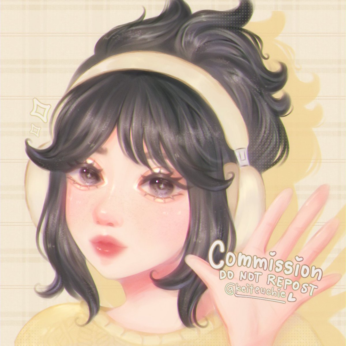 my first art commission !! client from insta 🥺💛✨
 
#artmoots #artistsontwitter #digitalartwork #art