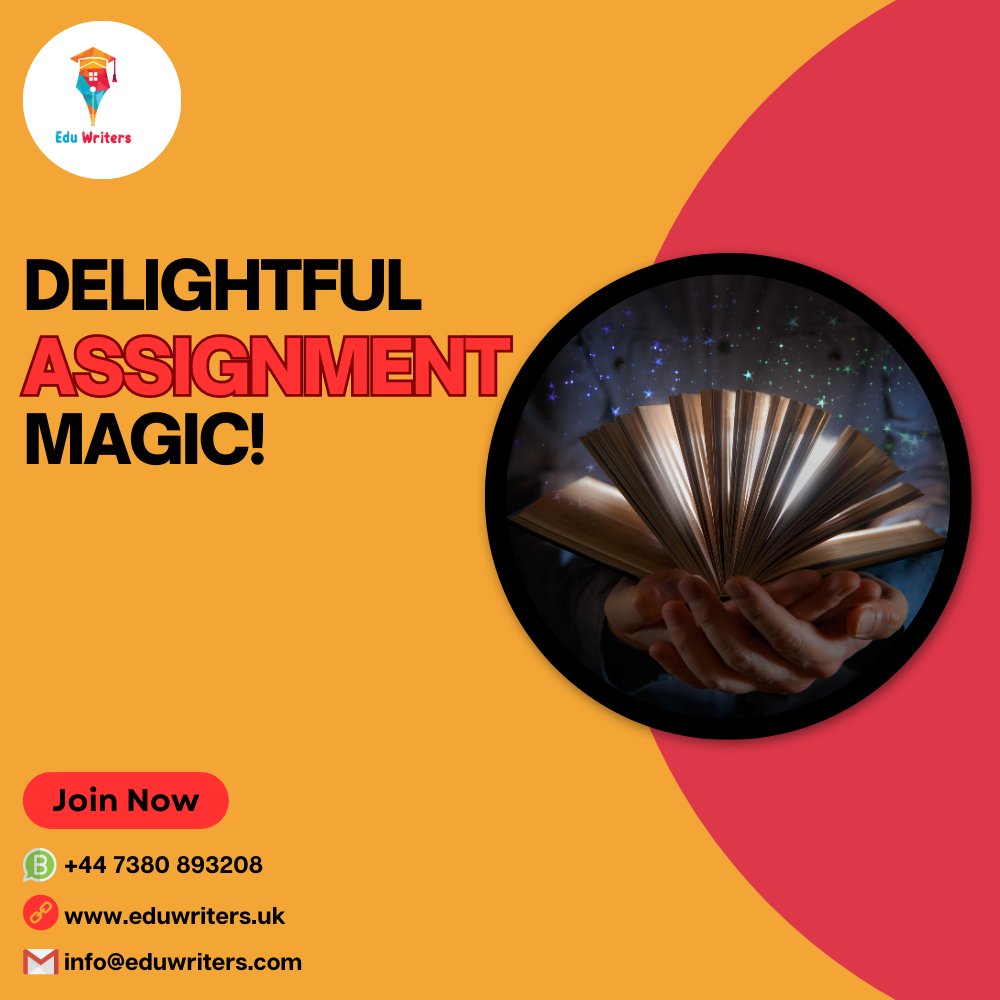 Eduwritersteam's tweet image. With the help of our online assignment writing marvels, unleash your academic superpowers! #universityassignmenthelp #writingassignmenthelp #writingassignment #assignmenthelp #assignments #Assignment #thesishelp #Thesis