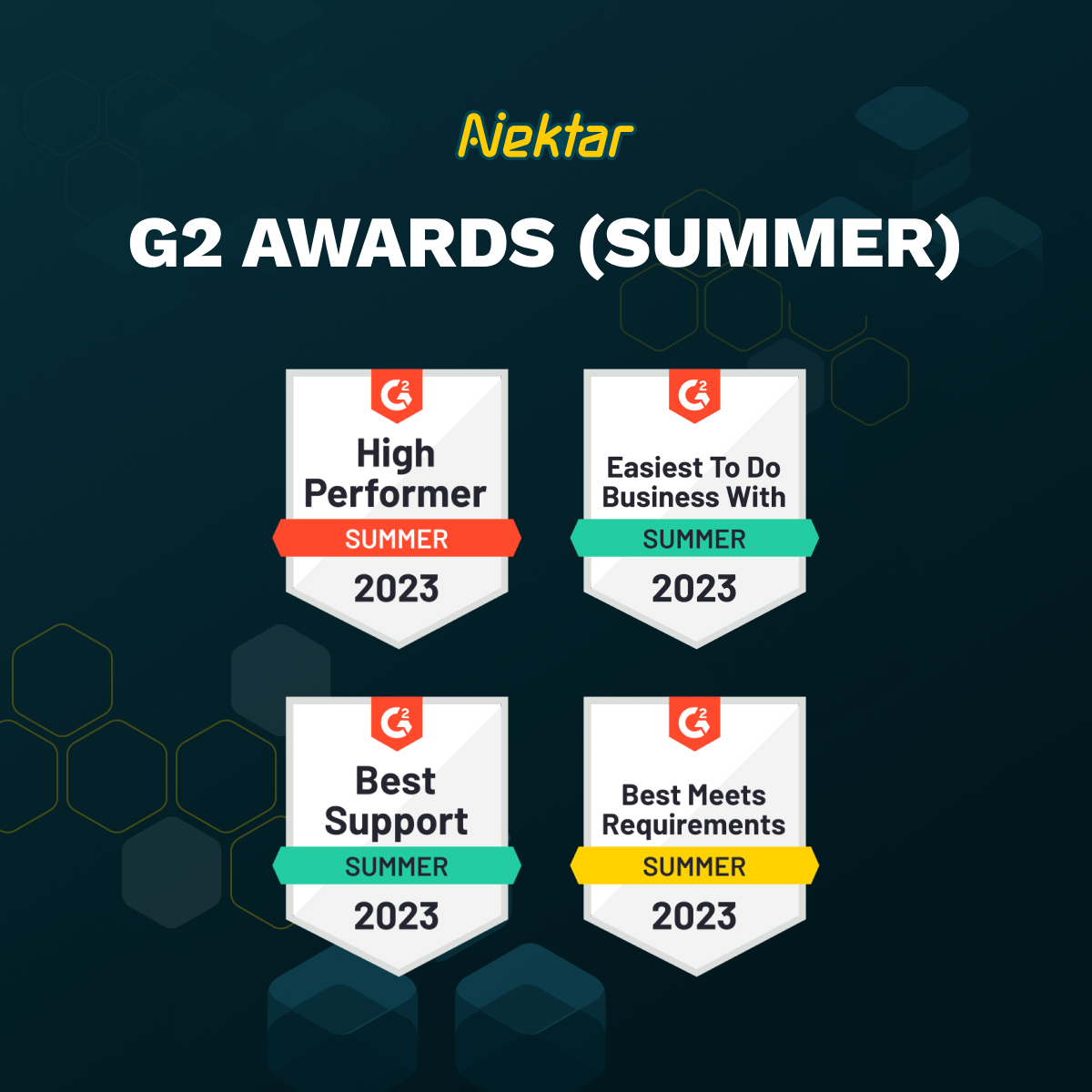 We’re thrilled to be featured again in a G2 report for the second season in a row! 

🏅High Performer
🏅Best Support
🏅Easiest To Do Business With
🏅Best Meets Requirements

🎉🥳

A big thank you to all our customers! 

On to the next milestone! 🚀 

#g2reviews