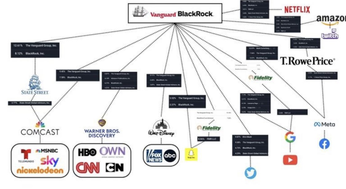 WallStreetMav's tweet photo. So many strings all lead back to Blackrock.

They push ESG policies on all of the companies they have influence over. https://t.co/xd04pRk54L