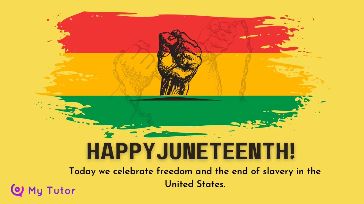 trymytutorapp's tweet image. Let's honor the struggles and triumphs of our ancestors and continue to work towards a more just and equitable future for all. #Juneteenth #FreedomDay