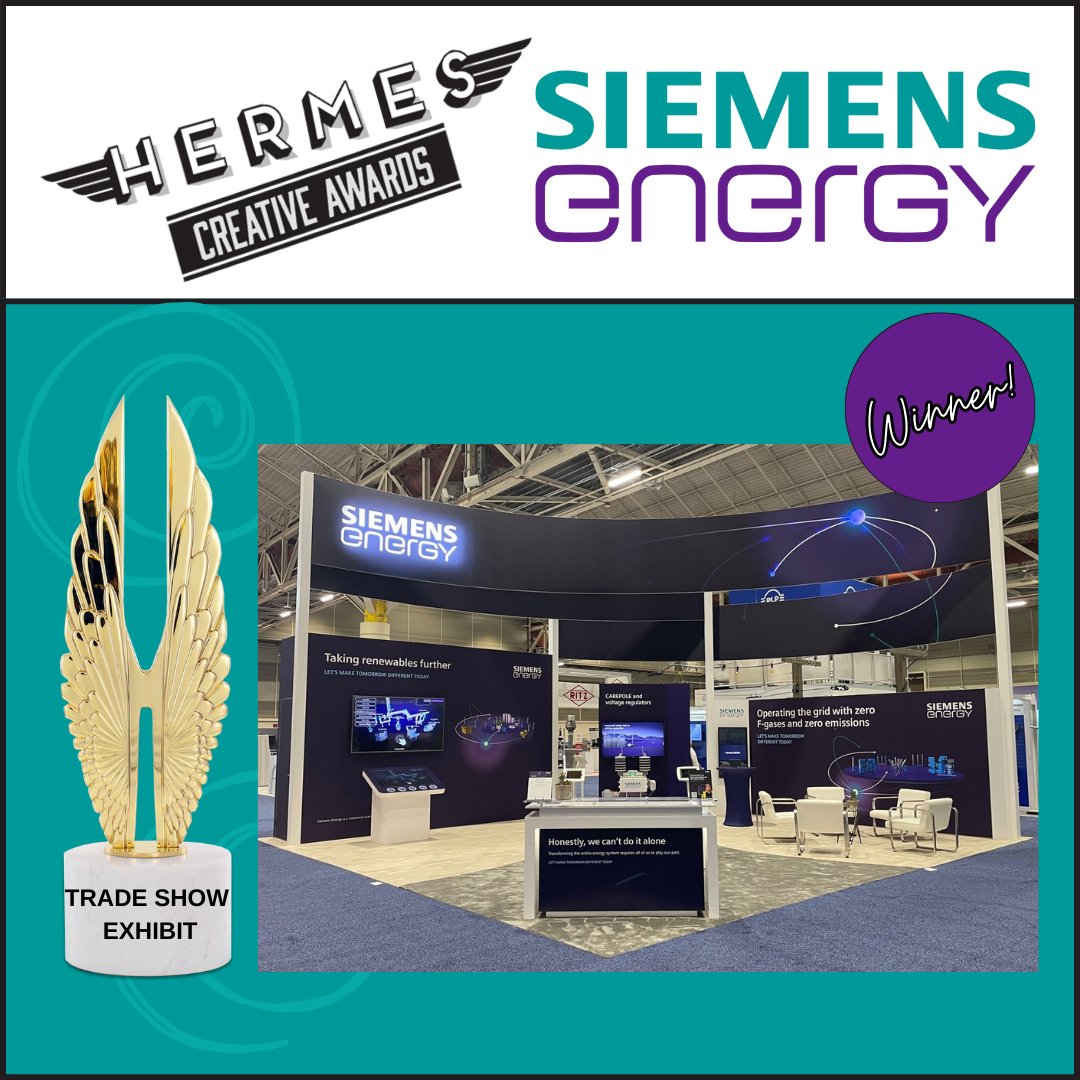 #ICYMI - We are proud to share that we have another #HermesCreativeAwards winner on our hands! #Shoutout to #SiemensEnergy on their #GoldAward! #SuperProud