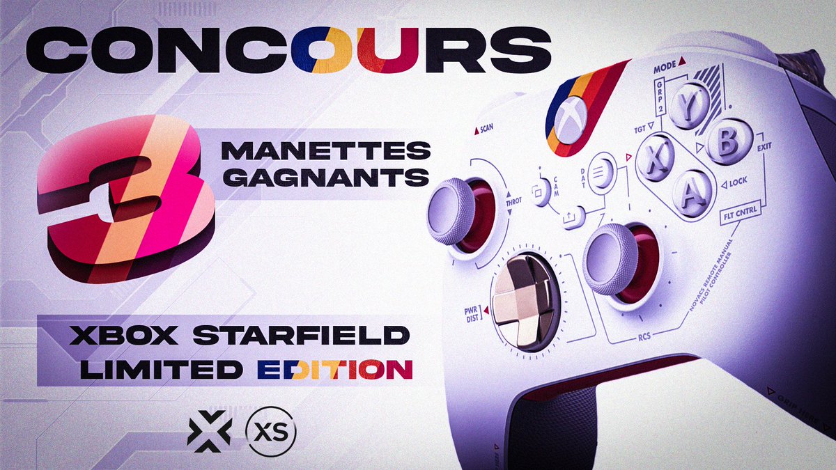 XboxSquadFr's tweet image. 🎁#CONCOURS 🎁

Avec MaxEsport on vous fait gagner 3 manettes XBOX Starfield Limited Edition 🔥

Pour participer :
✅ Follow @MaxEsportGG &amp;amp; @XboxSquadFr
🔁 RT ce Tweet

TAS le 30/06/23 ⏰