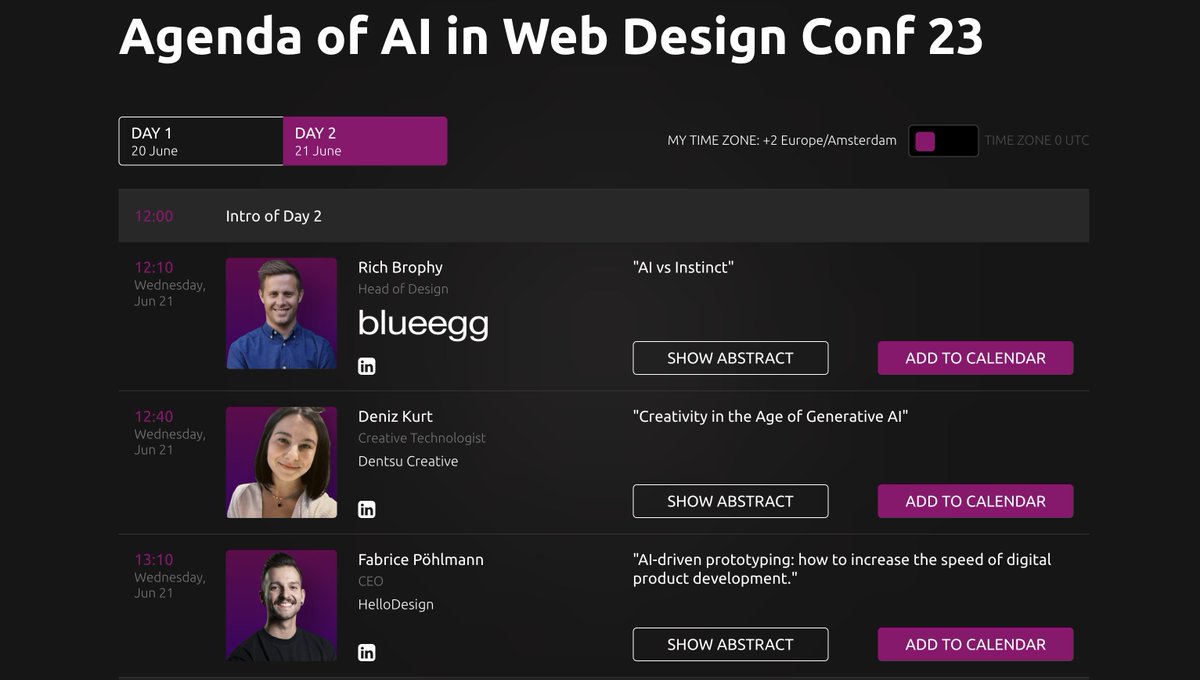 denizz_kurt's tweet photo. Hi friends! 
On Wednesday I'll be speaking at https://t.co/7WPVRvCWQM | AI in Web Design Conference, on "Creativity in the Age of Generative AI" 🎙️✨

Check the agenda: https://t.co/GgGd78bs6c  Get your tickets: https://t.co/Rfwq0WKbbO 

#ai #webdesign #creativity #generativeai https://t.co/bHHnJ1AAKn