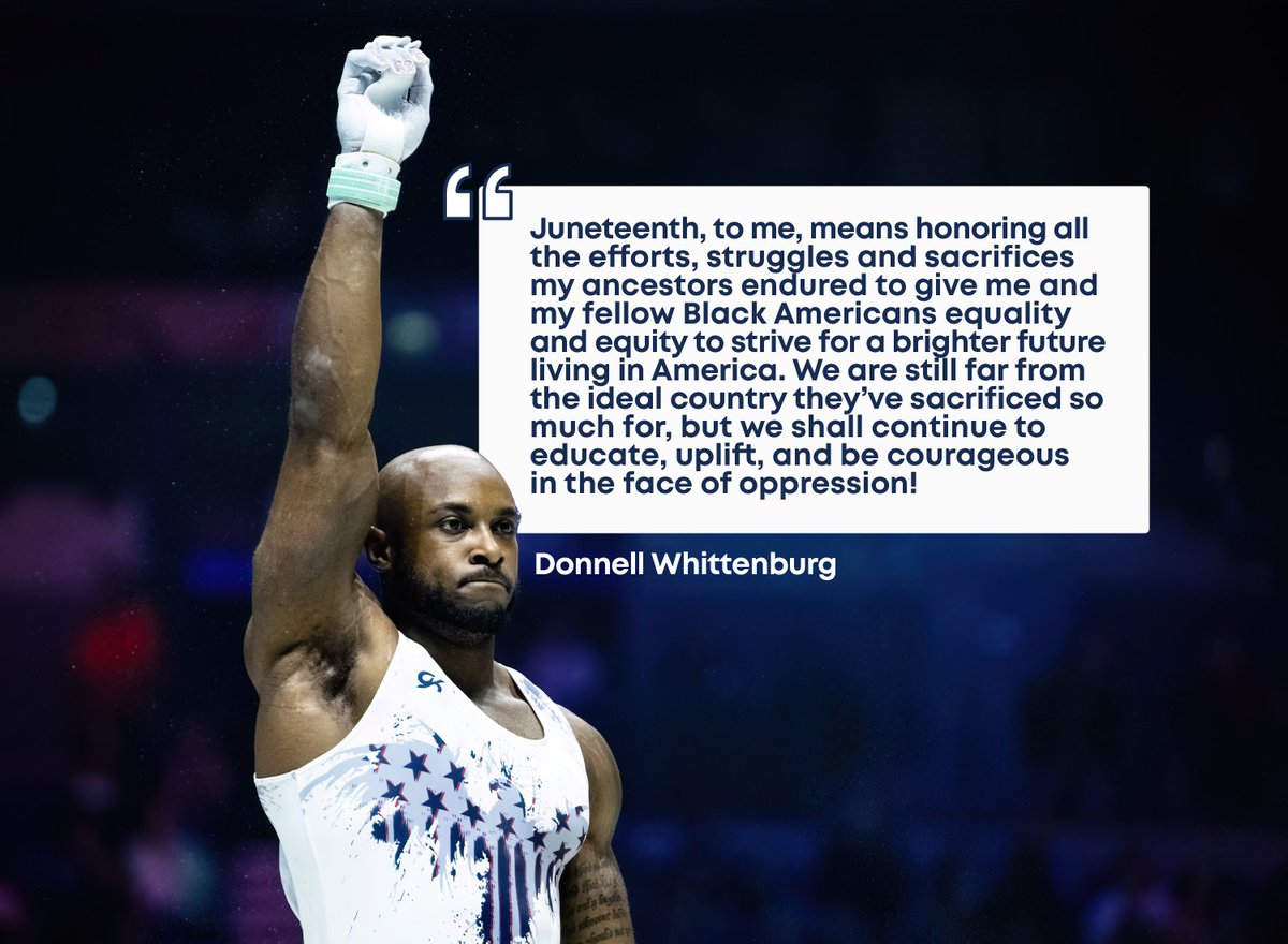 On Juneteenth, we are reminded of the progress that has been made and the work still to be done.

Senior National Team Member, <a href="/D_whittenburg/">🅓🅞🅝🅝🅔🅛🅛 🅦🅗🅘🅣🅣🅔🅝🅑🅤🅡🅖</a> describes what this historic day means to him. ⤵️