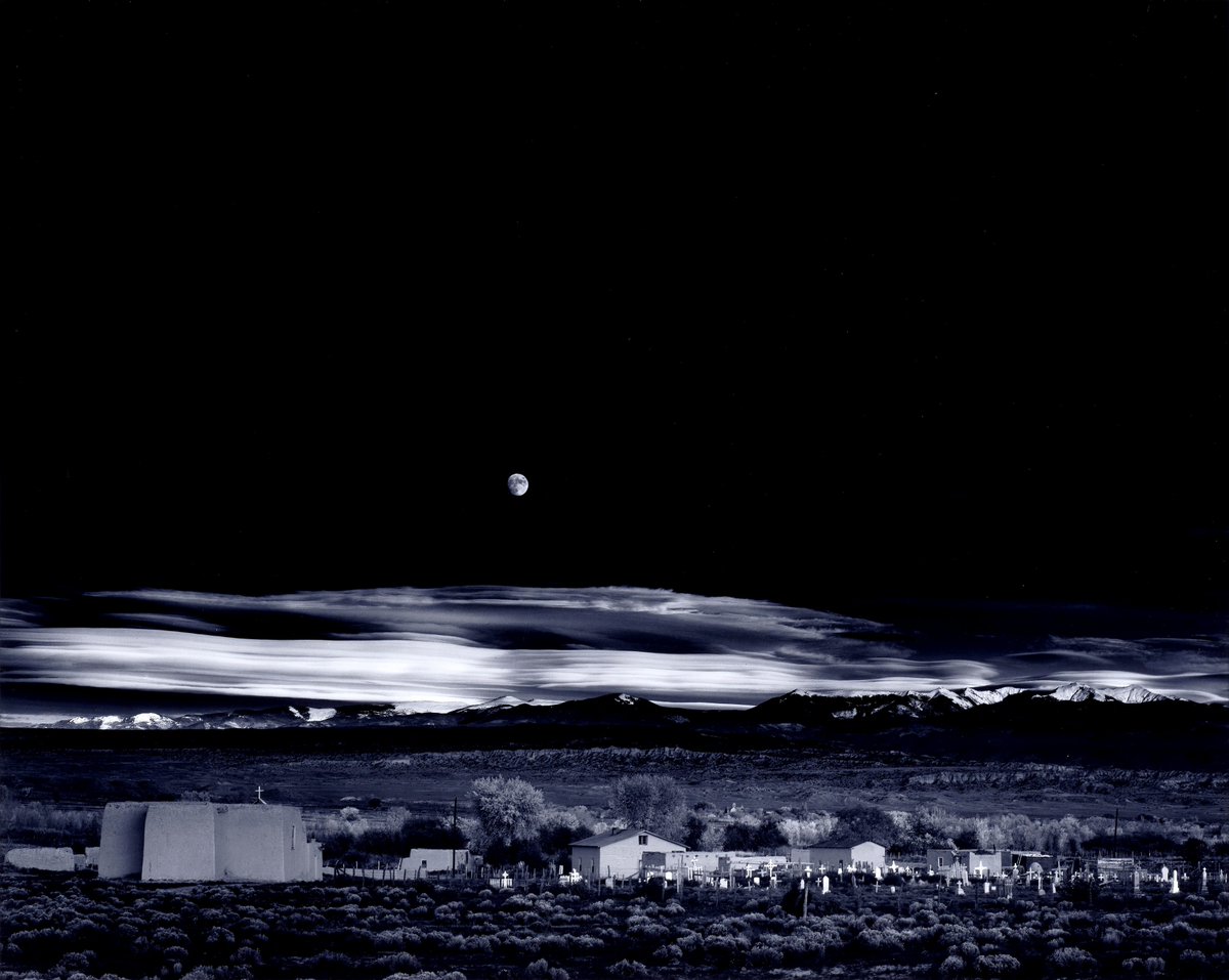 Ansel Adams - Moonrise over Hernandez - New Mexico 1941