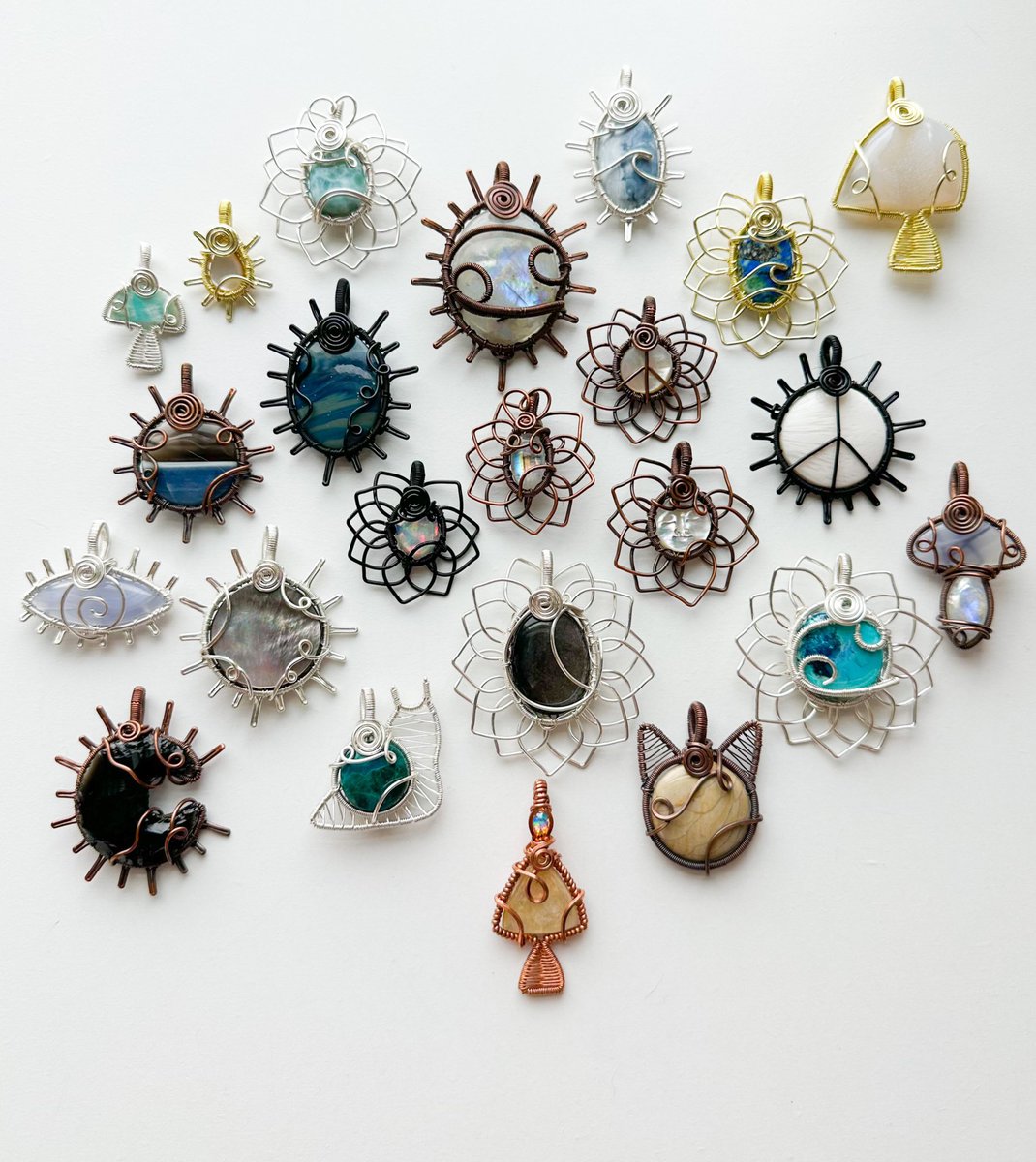 the crystals         💧🌊🪽       the pendants

“weeping waters” collection coming Friday June 23rd at 8pm eastern time &lt;3