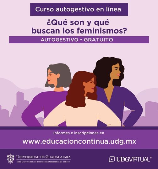 UDGPlus's tweet photo. Explora y comprende de manera profunda las complejidades y desafíos relacionados con la igualdad de género, el feminismo, la diversidad y otros temas relevantes en la actualidad. 

✅Inscríbete a nuestros cursos en línea gratuitos

Información📲 https://t.co/9cFgoVxuze https://t.co/6JmE02zWz5