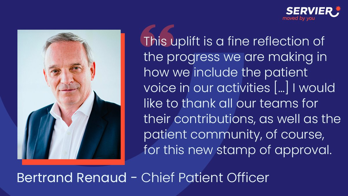 According to Bertrand Renaud, CPO, these results demonstrate our sustained #commitment to working ever more closely with #patients and the patient organizations that represent them, specifically in #oncology.
Read more 👉 bit.ly/3NCvY4A
#WeAreServier #MovedByYou