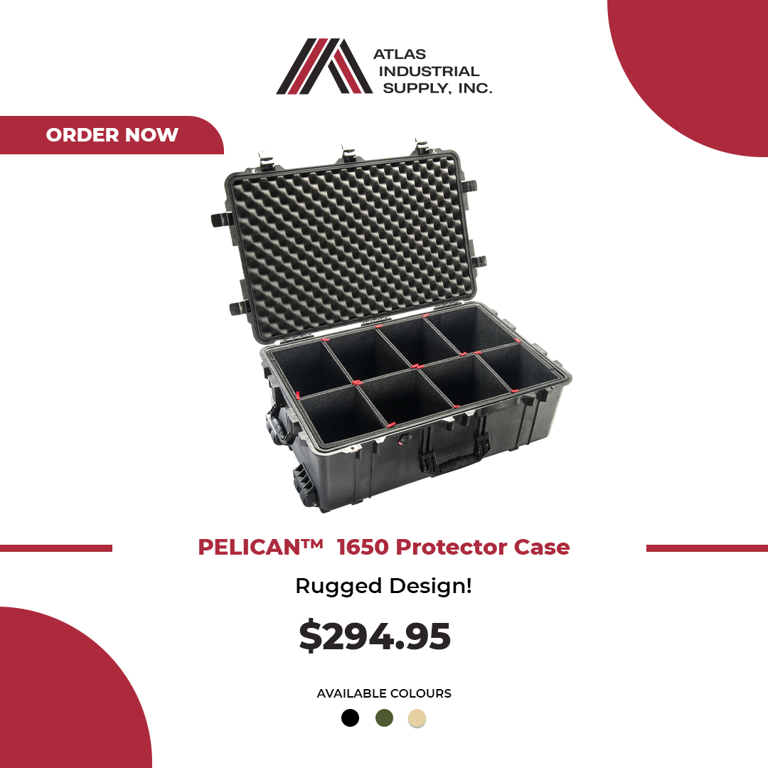 AISHOUSTON's tweet image. Fortify your items with the Pelican 1650 Protector Case - the ultimate solution for rugged transport and storage.

Find this product on our website ➡️ acortar.link/8qf59Q 
Contact Us! 
📞 +1 281-591-2211

 #PelicanCase #GearProtection #Rugged #Transport #Storage #Pelica ...