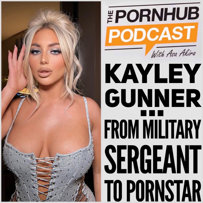 All new episode of The @Pornhub Podcast is out now! @kayleygunner : From Military Sergeant to Pornstar