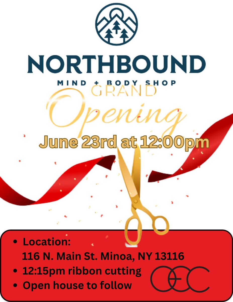 Come out Friday and welcome our new business to Minoa. Minoa continues to shine brightly. #minoashininbrightly #noa @OnondagaCounty @CEJRyanMcMahon @StirpeAl @RepWilliams @SenJohnMannion