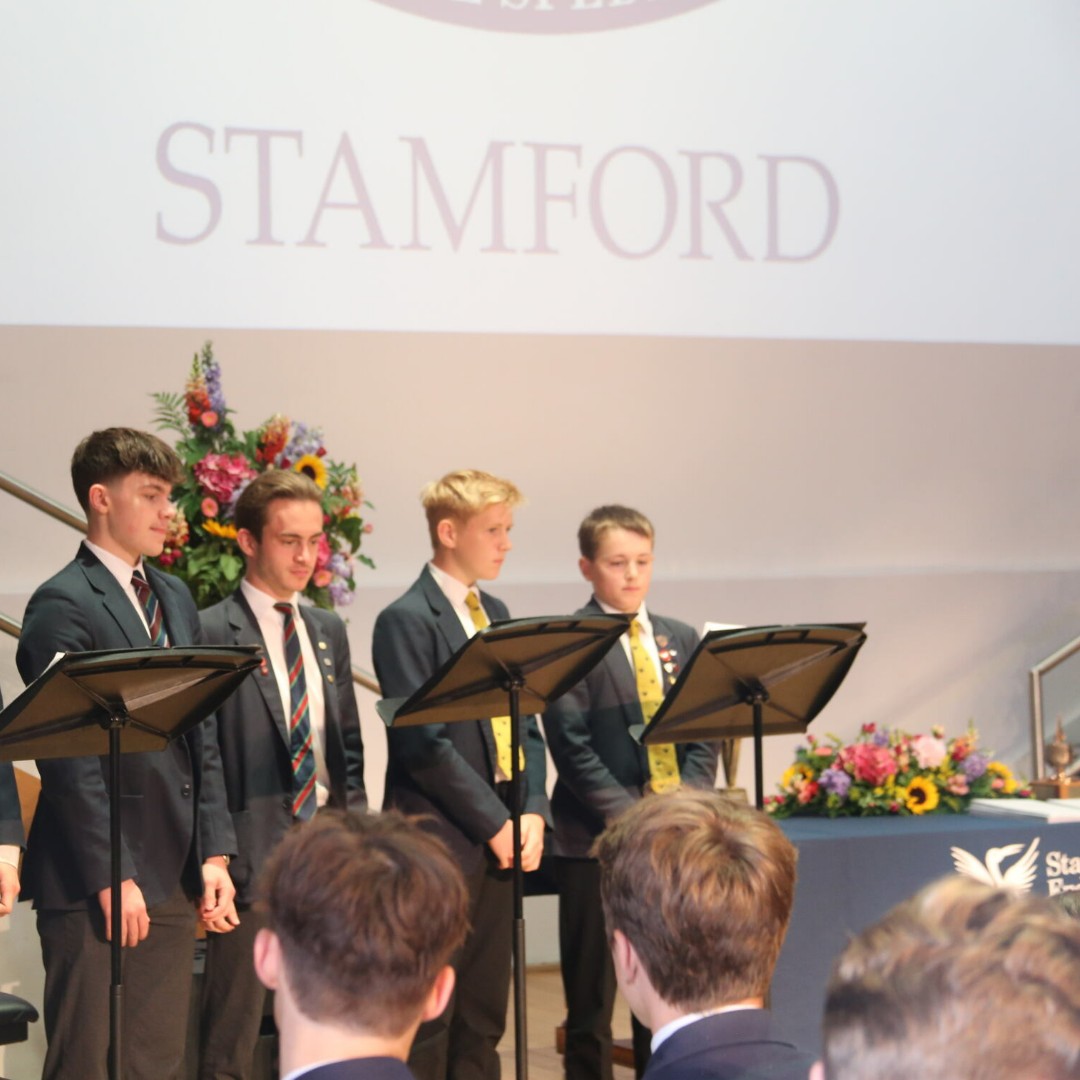 On Saturday, Stamford School welcomed parents, pupils and Old Stamfordians to their annual speech day celebrations. OS17 George Robinson was the guest speaker, inspiring the audience with a motivational speech noting the difference between opportunity and change.