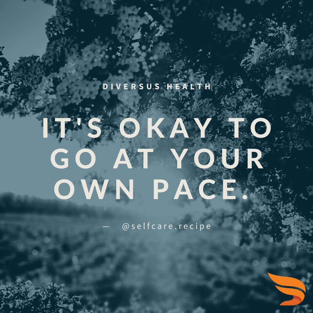It's okay to go at your own pace. 

#mentalhealth #mentalwellness #mentalhealthmatters #DiversusHealth #quoteoftheday #mentalhealthquotes #therapy