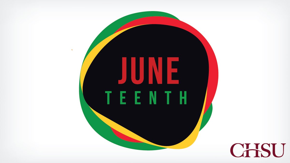 Today we celebrate Juneteenth, the oldest nationally celebrated commemoration of the ending of slavery in the United States. The CHSU campus is closed today in observance.