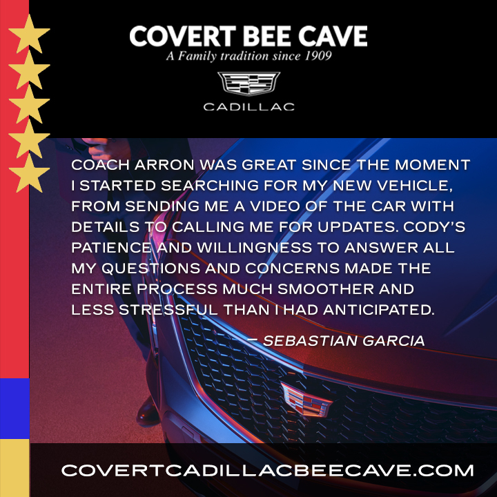 We love our customers! Thank you so much for these amazing reviews!

covertcadillacbeecave.com

#BeIconic #cadillac #covert #covertcadillacbeecave #beecave #atx #customerreviews #googlereviews #reviews