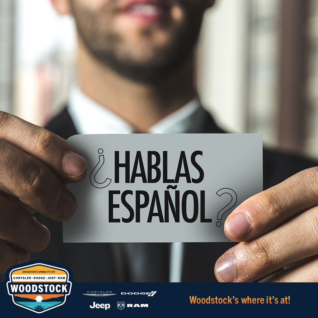 At CDJR of Woodstock, we speak your language fluently! 🗣️🌎 Se habla español, and we're here to provide you with an exceptional car-buying experience. #SeHablaEspañol #BilingualService

cdjrofwoodstock.com/se-habla-espan…