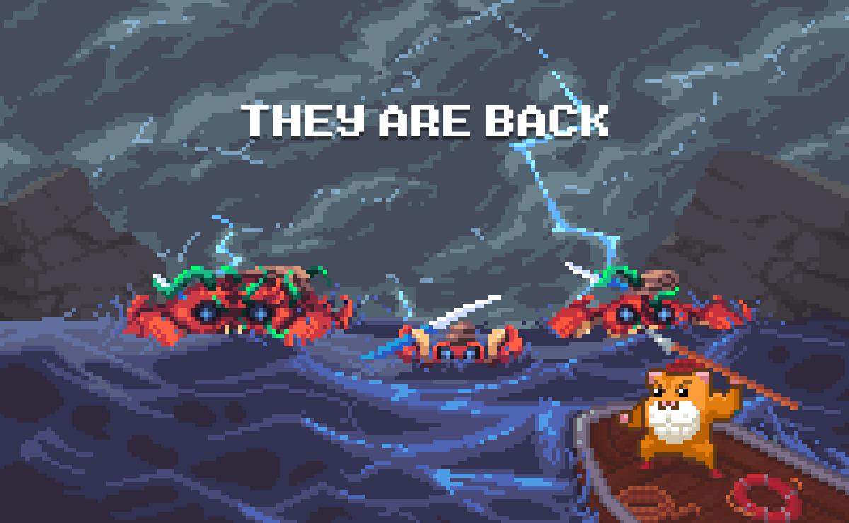 rollercoin_com's tweet photo. They are gazing at you from the bottomless depth, Rollers 👀🌊 
Will you dare to conquer their boundless power?

The battle starts on June 22 🗓 https://t.co/GOBNGaZBJz