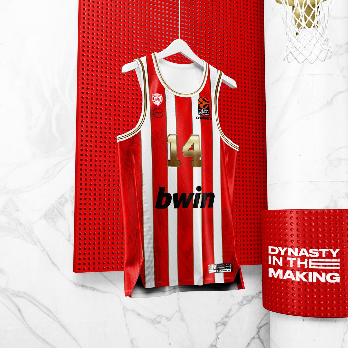 Olympiacos BC - Home Jersey (Concept) #OlympiacosBC