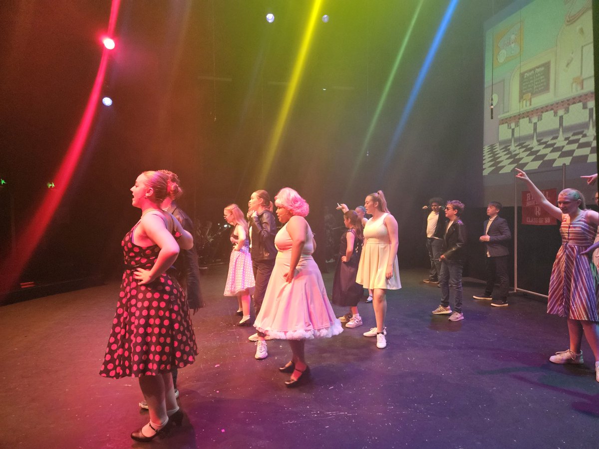 MrsSedgewick's tweet image. It's almost showtime for @StMargaretsAcad school production of Grease! Get your tickets for Tuesday and Wednesday night here folks: howdenparkcentre.co.uk/events/grease/ 
Tech &amp;amp; dress today went really well and it's looking like a terrific show! #SchoolShow #GreasedLightning