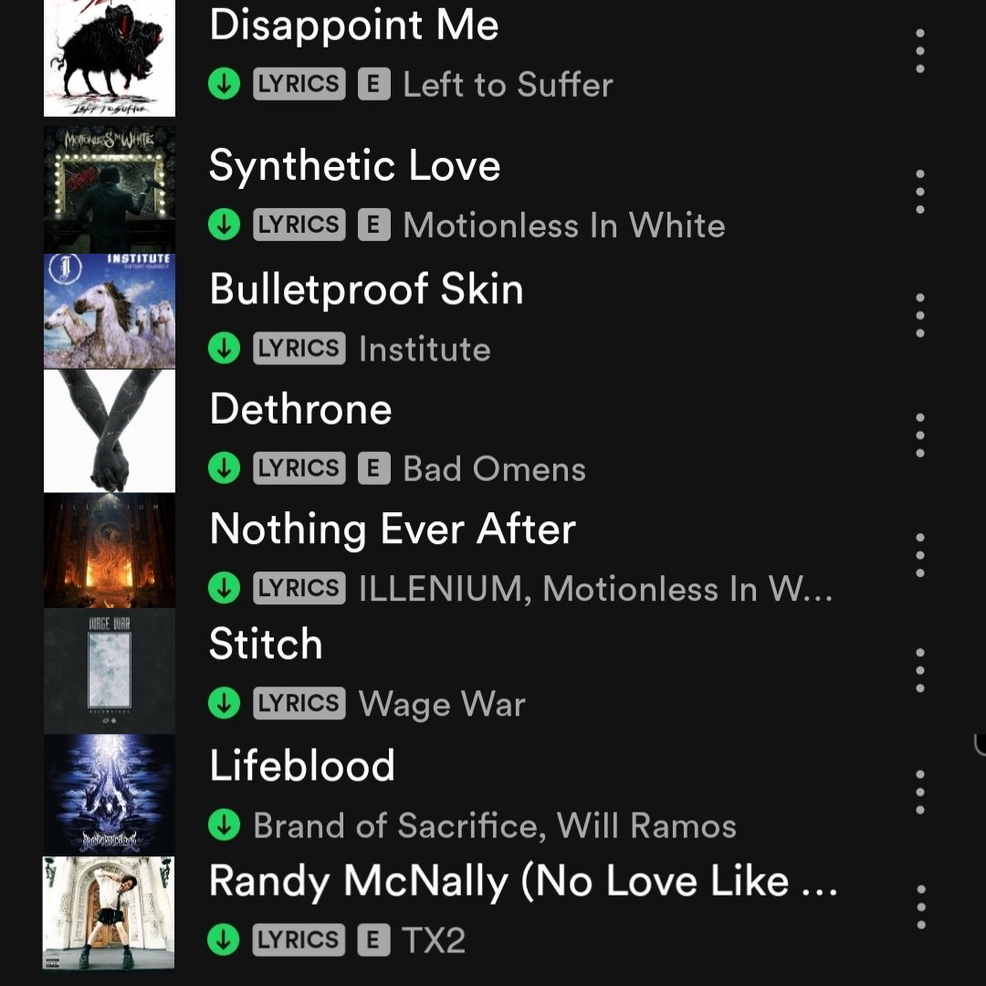 My music spams from last week - it's at the bottom of the graphic bc I did random order but honestly <a href="/tx2official/">TX2</a> has been giving me life for WEEKS