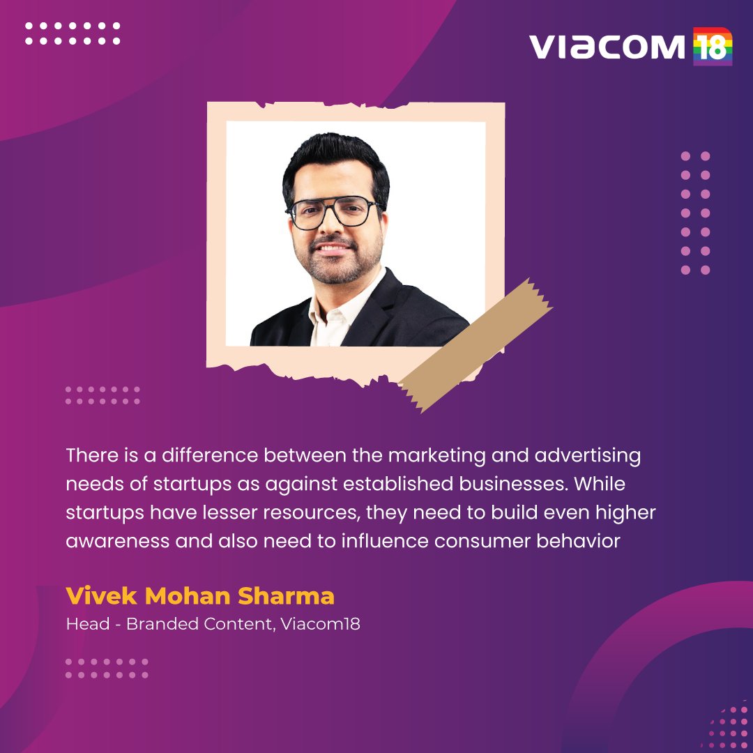 Among the distinguished speakers at #Vivatech, Europe's leading startup and tech event, @vivekmsharma, the Head of Branded Content at #Viacom18, provided valuable discourse on the differentiation in marketing needs between startups and well-established companies. #IndiaAtVivaTech