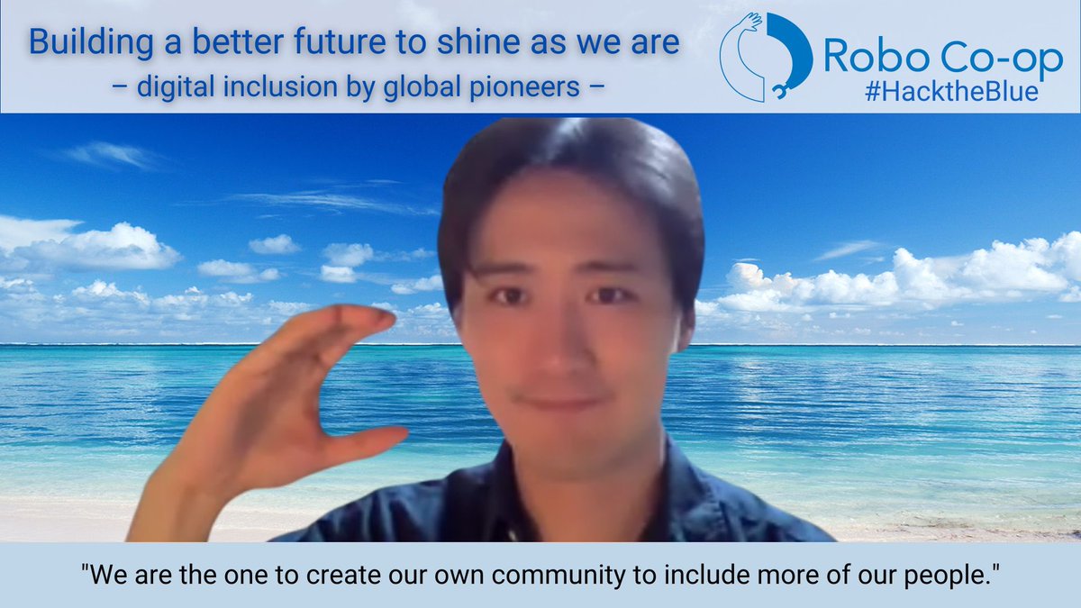 JinK19015790's tweet photo. “We are the one to create our own community to include more of our people.”
#RoboCoop Building a better future to shine as we are – digital inclusion by global pioneers.
➡️ https://t.co/C2q1P0jNaa
#HacktheBlue #WorldRefugeeDay #世界難民の日 https://t.co/aNsOPfxkHu