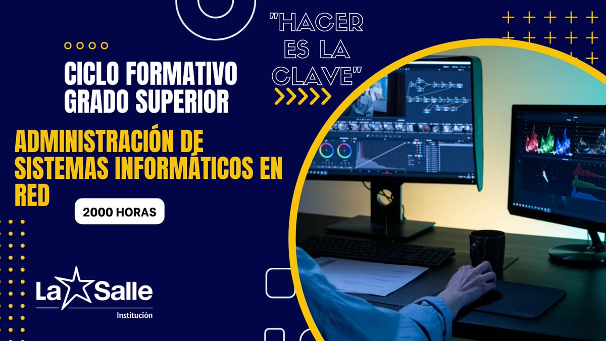 LaSalleInstituc's tweet photo. #ILSA_FP #FormaciónProfesional #CiclosFormativos #Gradosuperior #JuntosMejor #SomosLaSalle #MiraMásAllá https://t.co/Kx8oakOf03