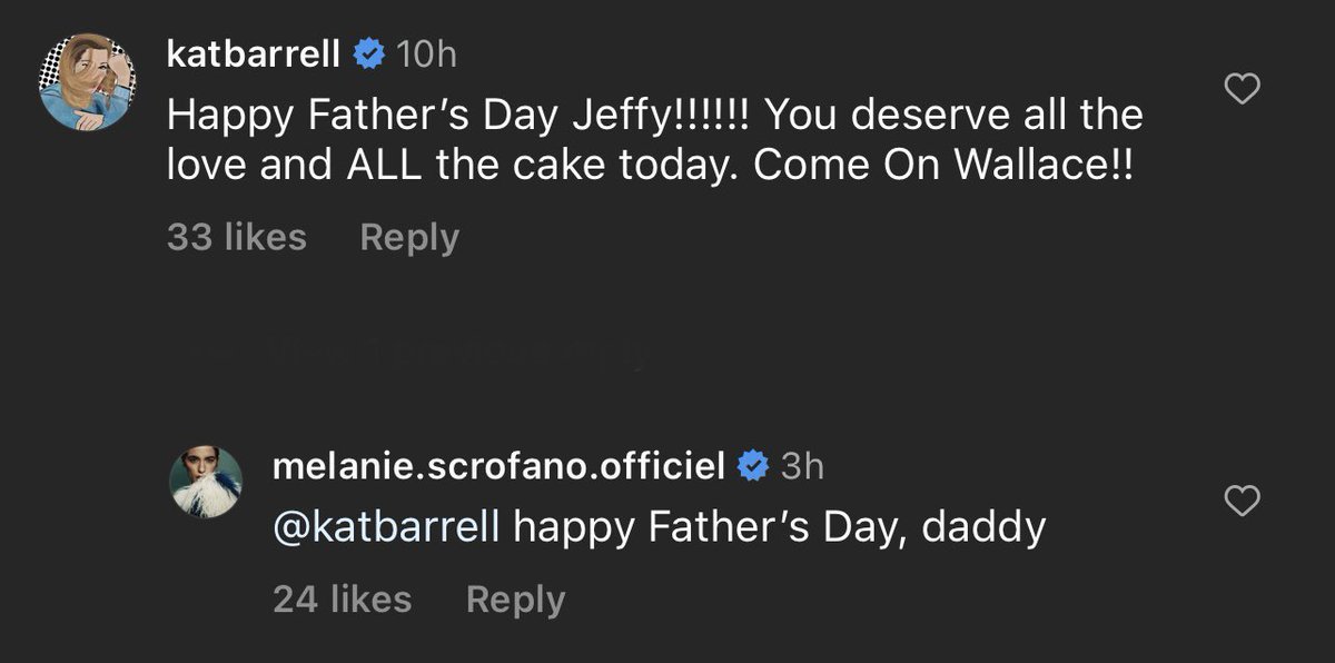 Mel wishing Kat a happy Father’s Day and calling her daddy 🔥🫠 #WynonnaEarp