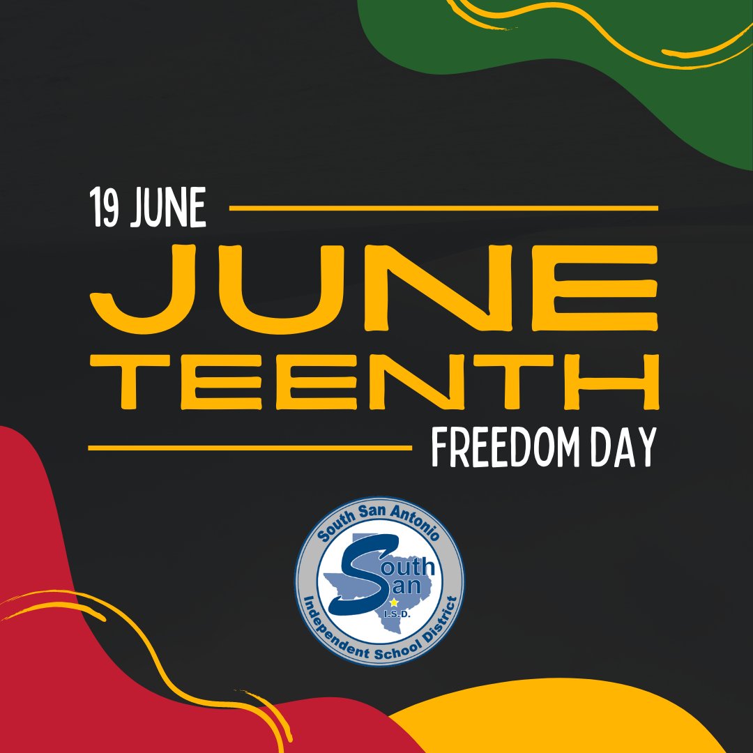 South San Antonio ISD celebrates Juneteenth, a day that commemorates African American freedom and emphasizes education and achievement.

South San Antonio ISD celebra Juneteenth, un día que conmemora la libertad de los afroamericanos y enfatiza la educación y los logros.
