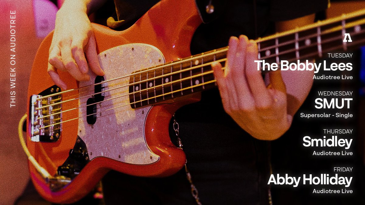 Audiotree (@audiotreemusic) on Twitter photo I want danger, I want freedom,
I want goodness, I want sin.
But more than this, I want a full week of Audiotree Live Releases 🔉🎶
Lucky for us, that fate is certain!
↴
06/20 → <a href="/thebobbylees/">thebobbylees</a>
06/21 → <a href="/smut_online/">smut</a>
06/22 → <a href="/TokeEverlasting/">❤️</a>
06/23 → <a href="/abbyhollidayz/">Abby Holliday</a> I want danger, I want freedom,
I want goodness, I want sin.
But more than this, I want a full week of Audiotree Live Releases 🔉🎶
Lucky for us, that fate is certain!
↴
06/20 → <a href="/thebobbylees/">thebobbylees</a>
06/21 → <a href="/smut_online/">smut</a>
06/22 → <a href="/TokeEverlasting/">❤️</a>
06/23 → <a href="/abbyhollidayz/">Abby Holliday</a>
