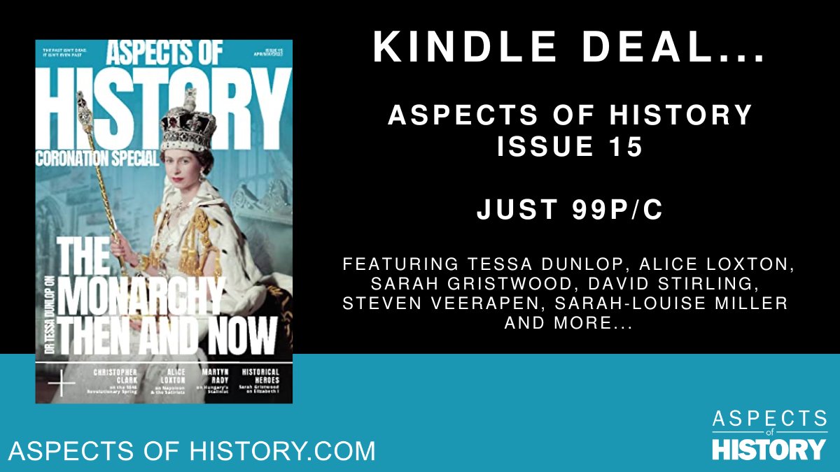 #KindleDeals
Aspects of History Issue 15
Featuring @Tessadunlop @history_alice @sarahgristwood
@PhoneyMajor @scrutineye @SarahLouMiller and more...

amazon.co.uk/dp/B0C3ML4F7N/

@KindlePromotion

#historylovers #nonfiction #authorrt